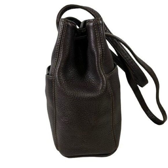 Coach Vintage Sonoma Drawstring Mahogany Pebbled Leather Bucket Bag 1998 #4923 - Picture 5 of 16